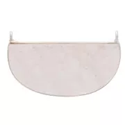 Intercalaire en pierre gemme 33x19 mm Argent 925 - Quartz rose x1