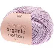 Essentials Organic Cotton Aran - Lilas Clair x 50g