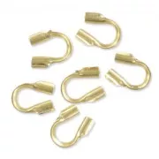 Protections pour fil cablé 0.8 mm en Gold Filled (or laminé)  x10