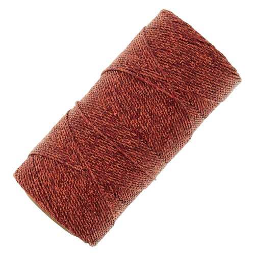 Bobine de fil ciré Linhasita pour micro macramé 1.2 mm - Cuivré (Cobre) x164m