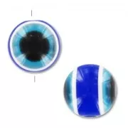 Ronde 10 mm oeil porte bonheur x1