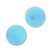 Perle ronde Polaris semi-percée 6 mm Aquamarine x1|raw }}