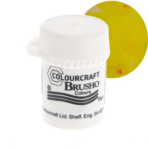 Pigment en poudre aquarellable Brusho Colours - Lemon x15 g