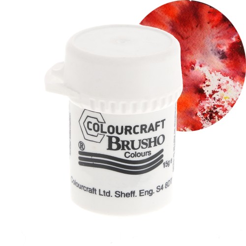 Pigment en poudre aquarellable Brusho Colours - Terracotta x15 g