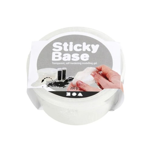 Pâte autodurcissante collante transparente Sticky Base x200g