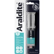 Colle Araldite Cristal - bi-composant - Prise rapide x24ml