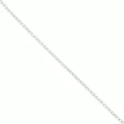 Chaîne strass en Oxydes de Zirconium - 3 mm - Acier inoxydable 304 doré x50cm