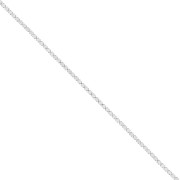 Chaîne strass en  Oxyde de Zirconium taillé 2 mm - Acier inoxydable 304 - Crystal x50cm