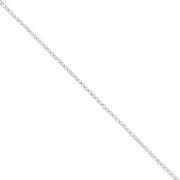 Chaîne strass en  Oxyde de Zirconium taillé 2 mm - Acier inoxydable 304 - Crystal x50cm