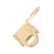 Embout pour chaîne strass 2 mm - Acier inoxydable 304 Doré x4