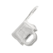 Embout pour chaîne strass 2 mm - Acier inoxydable 304 x4