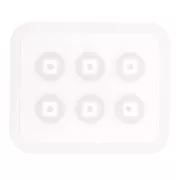 Moule silicone pour réaliser des perles facettées en résine x1