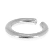 Bague anneau large - taille 53 - Placage Argent fin vieilli x1|raw }}