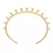 Bracelet jonc avec boules 7.8x155 mm - Doré à l'or fin x1