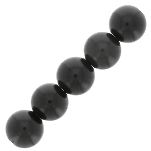 Perles rondes 6 mm pierre gemme - Obsidienne x15