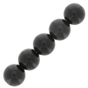 Perles rondes 8 mm pierre gemme - Obsidienne x10|raw }}