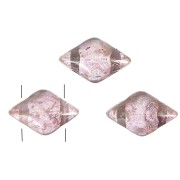 Perles en verre Gemduo 2 trous 8x5 mm - Crystal Gleam Green Glaze x10g