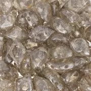 Perles en verre Gemduo 2 trous 8x5 mm - Crystal Gleam Orange Glaze x10g