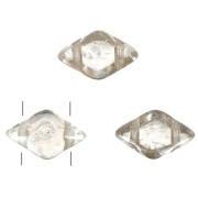 Perles en verre Gemduo 2 trous 8x5 mm - Crystal Gleam Orange Glaze x10g