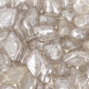 Perles en verre Gemduo 2 trous 8x5 mm - Crystal Gleam White Glaze x10g|raw }}
