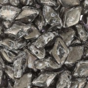 Perles en verre Gemduo 2 trous 8x5 mm - Crystal Gleam Copper Glaze x10g