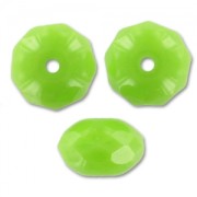 Donuts 9x6 mm Opaque Light Olivine x25|raw }}