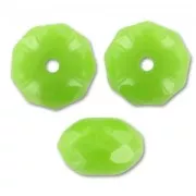 Donuts 9x6 mm Opaque Light Olivine x25