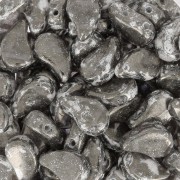 Perles en verre deux trous Paisley Duo 9x5.5 mm - Crystal Gleam Copper Glaze x10g