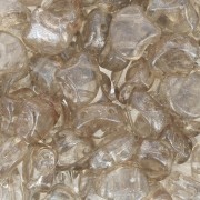 Perles en verre Ginko Duo 2 trous 7.5x7.5 mm - Crystal Gleam Orange Glaze x10g