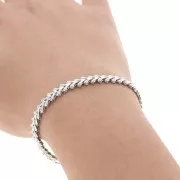 Chaîne maille Fantaisie en épis 6 mm en Acier inoxydable 304 x50cm