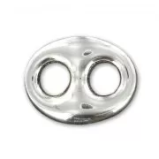 Intercalaire grain de café 15x12 mm en Argent 925 x1