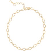 Bracelet maille Fantaisie alternée 3.4 mm en Gold filled (or laminé) x16 cm|raw }}