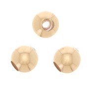 Perle stoppeur 8 mm avec un trou de 2.5 mm en Gold Filled (or laminé) x1