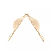 Cache noeuds 3.5 mm avec anneaux fermés en Gold filled (or laminé) x4