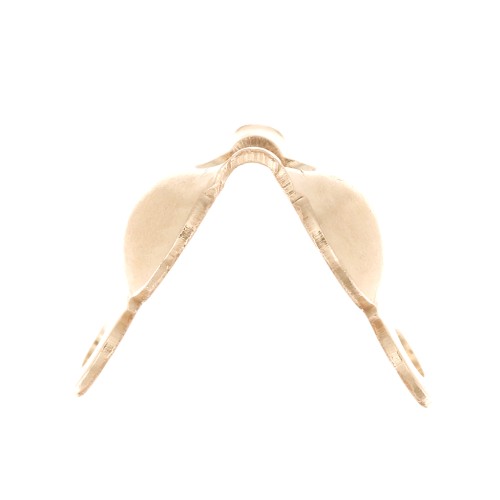 Cache noeuds 3.5 mm avec anneaux fermés en Gold filled (or laminé) x4