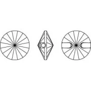 Bouton PureCrystal 3015 12 mm Crystal Foiled