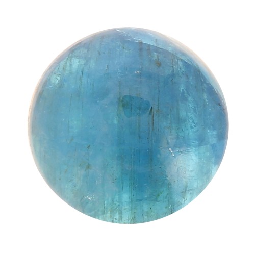 Cabochon rond 8 mm en pierre gemme - Apatite x1