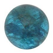 Cabochon rond 10 mm en pierre gemme - Apatite x1
