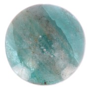 Cabochon rond 12 mm en pierre gemme - Apatite x1|raw }}