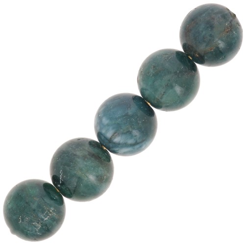 Perles rondes 8 mm pierre gemme - Apatite x10