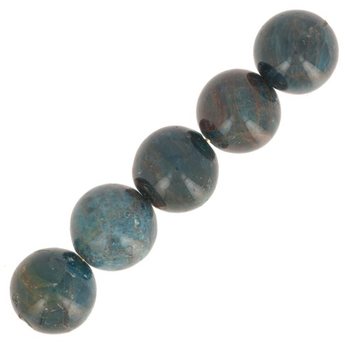 Perles rondes 12 mm pierre gemme - Apatite x1