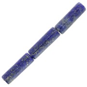 Perles tubes en pierre gemme 15x5 mm - Lapis lazuli x5|raw }}