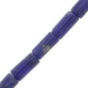 Perles tubes en pierre gemme 10x5 mm - Sodalite x5|raw }}