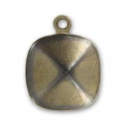 Serti pendentif à coller pour cabochon PureCrystal 4470 10 mm - Bronze x1|raw }}
