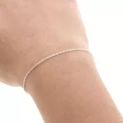 Chaîne maille Forçat limée 1.3 mm en Argent 925 x50cm