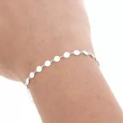 Chaîne maille Fantaisie cercle 4.1 mm en Argent 925 x50cm