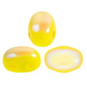 Perles en verre Samos® par Puca® 7x5 mm - Opaque Jonquil AB x10g