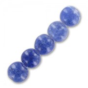 Perles rondes en pierre gemme Sodalite du Brésil 3 mm x25|raw }}