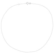 Tour de cou chaîne maille Forçat miroir 1.4 mm - Argent 925 x42 cm|raw }}