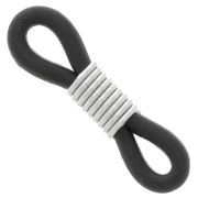 Attaches lunettes avec ressort Noir/argenté x4|raw }}